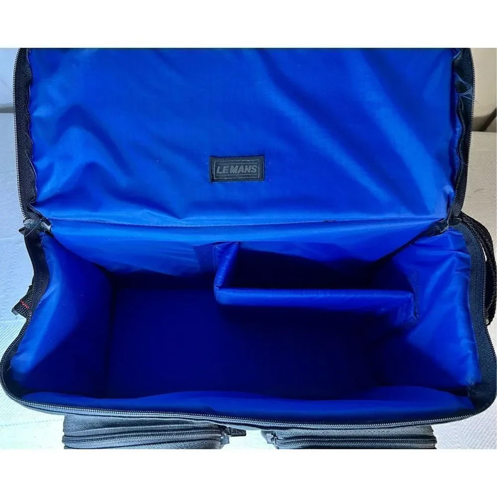 LeMans Diamond Vintage LARGE SLR / DSLR / VIDEO Black Nice Bag Fully Padded